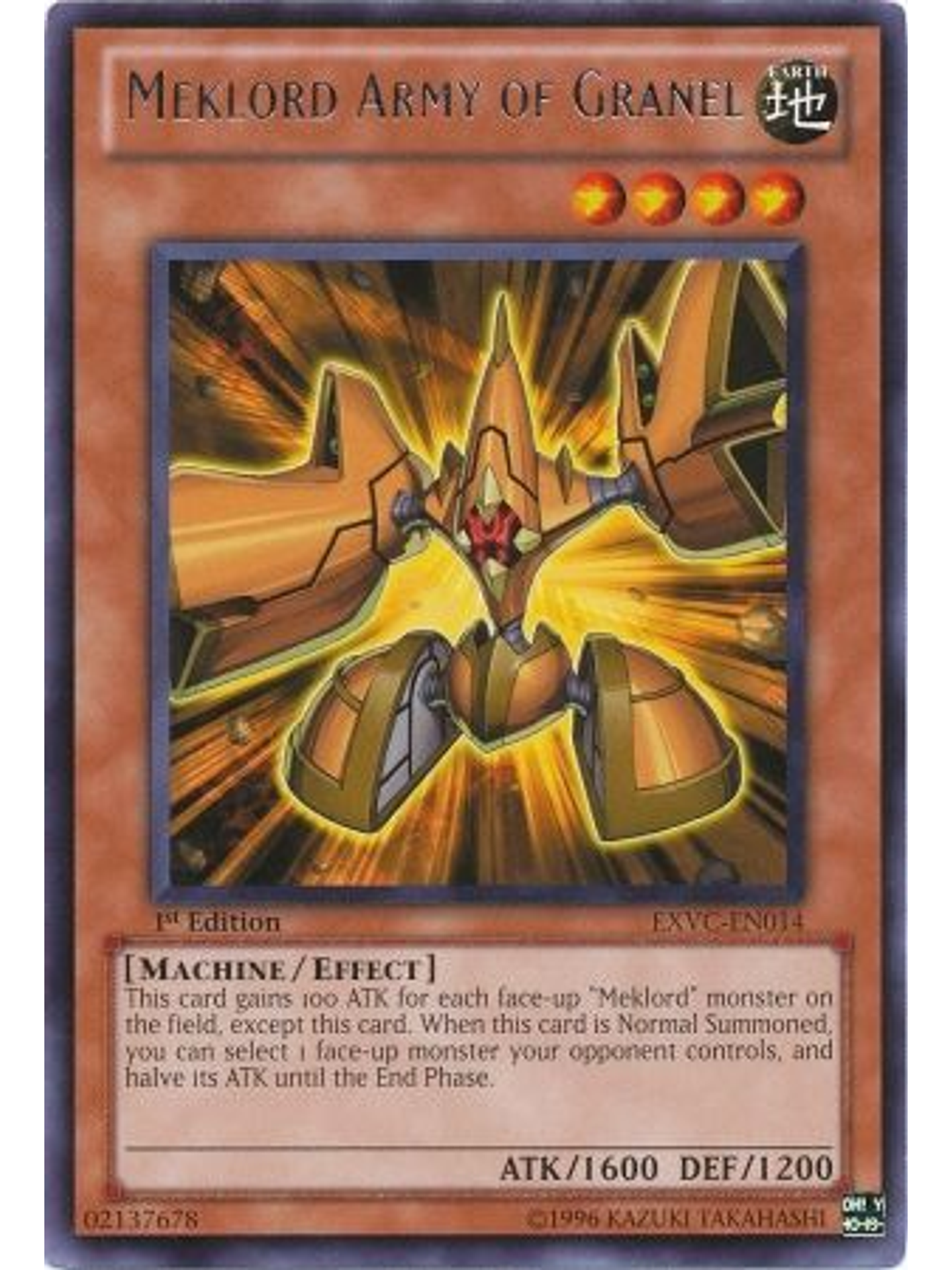 Meklord Army of Granel - EXVC-EN014 - Rare 1st Edition 1