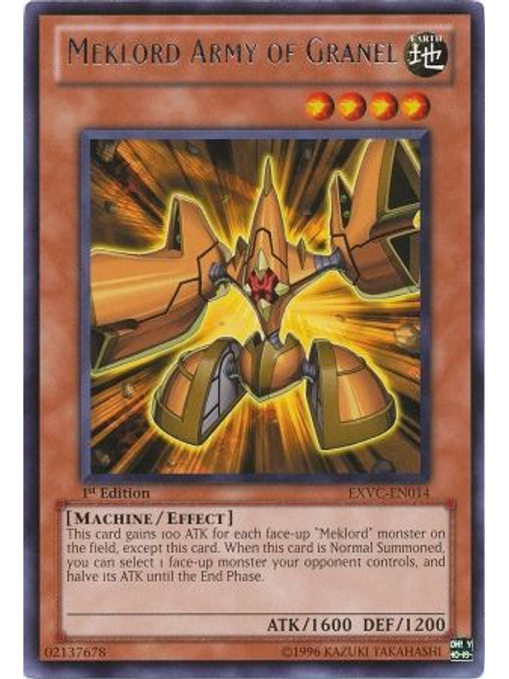 Meklord Army of Granel - EXVC-EN014 - Rare 1st Edition 1