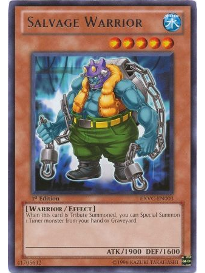 Salvage Warrior - EXVC-EN003 - Rare 1st Edition 1