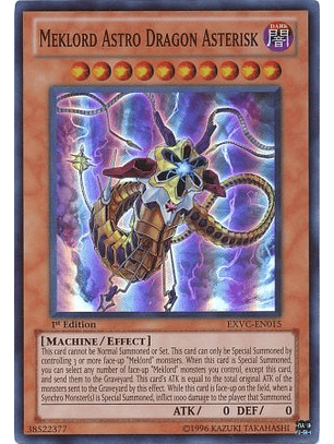 Meklord Astro Dragon Asterisk - EXVC-EN015 - Super Rare 1st Edition