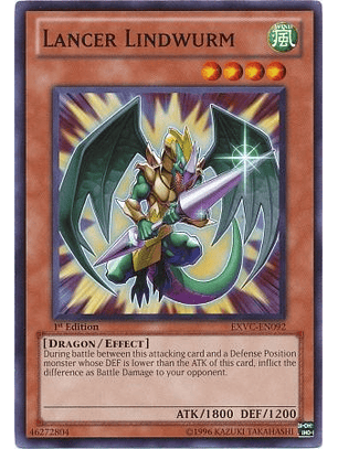 Lancer Lindwurm - EXVC-EN092 - Common 1st Edition