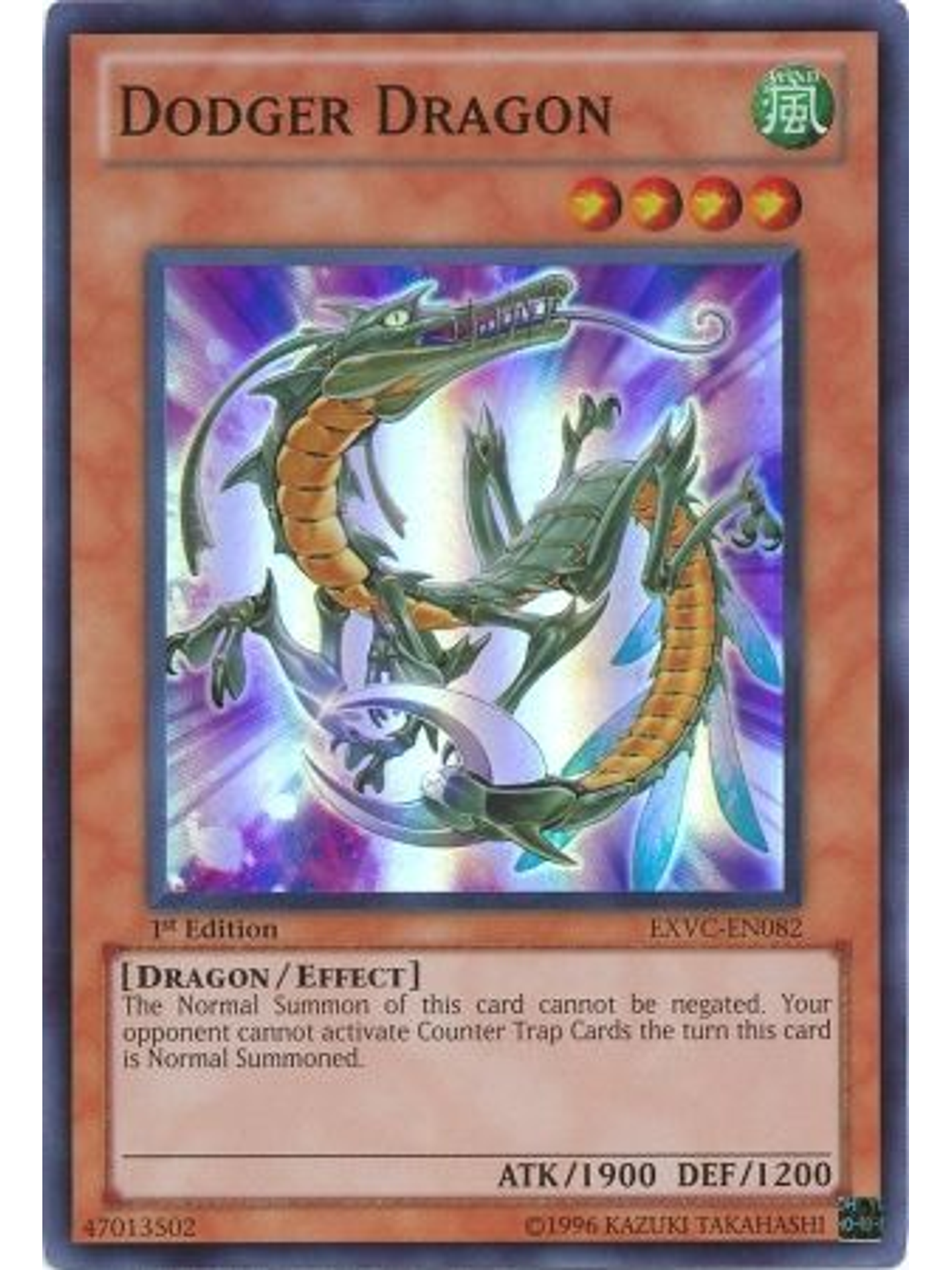 Dodger Dragon - EXVC-EN082 - Super Rare 1st Edition 1