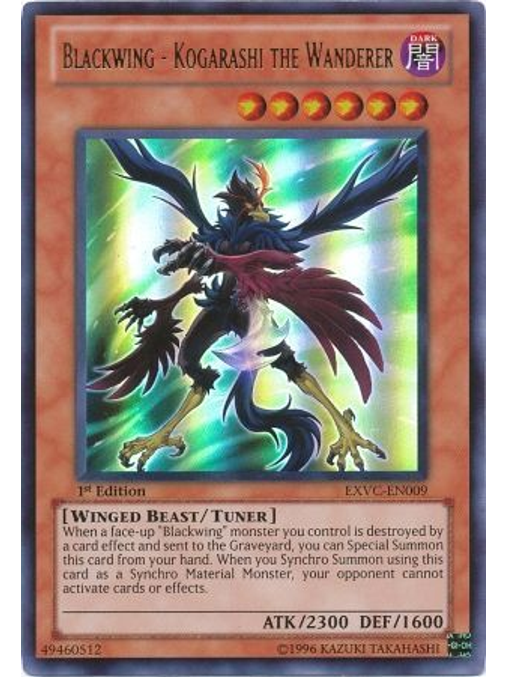 Blackwing - Kogarashi the Wanderer - EXVC-EN009 - Ultra Rare 1st Edition 1