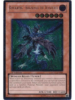 Blackwing - Kogarashi the Wanderer - EXVC-EN009 1st Edition - Ultimate Rare