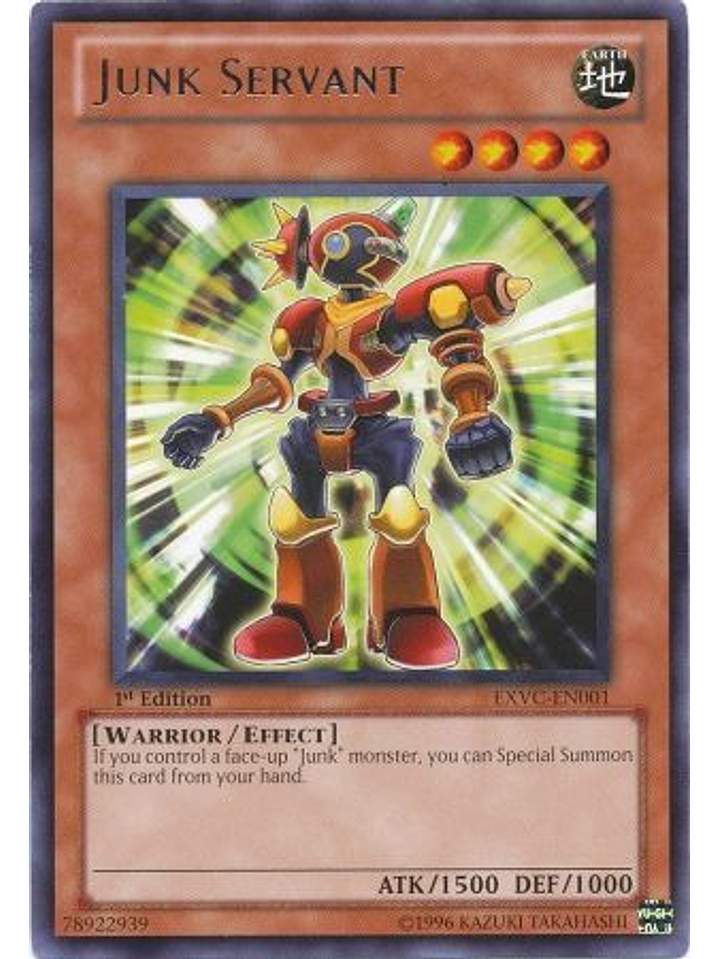 Junk Servant - EXVC-EN001 - Rare 1st Edition 1
