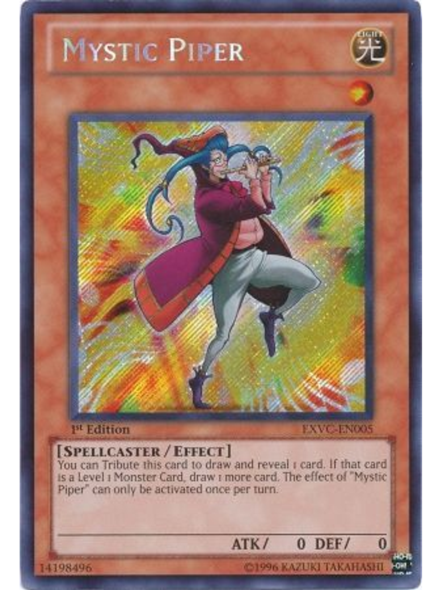 Mystic Piper - EXVC-EN005 - Secret Rare 1st Edition 1