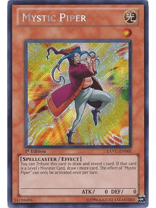 Mystic Piper - EXVC-EN005 - Secret Rare 1st Edition