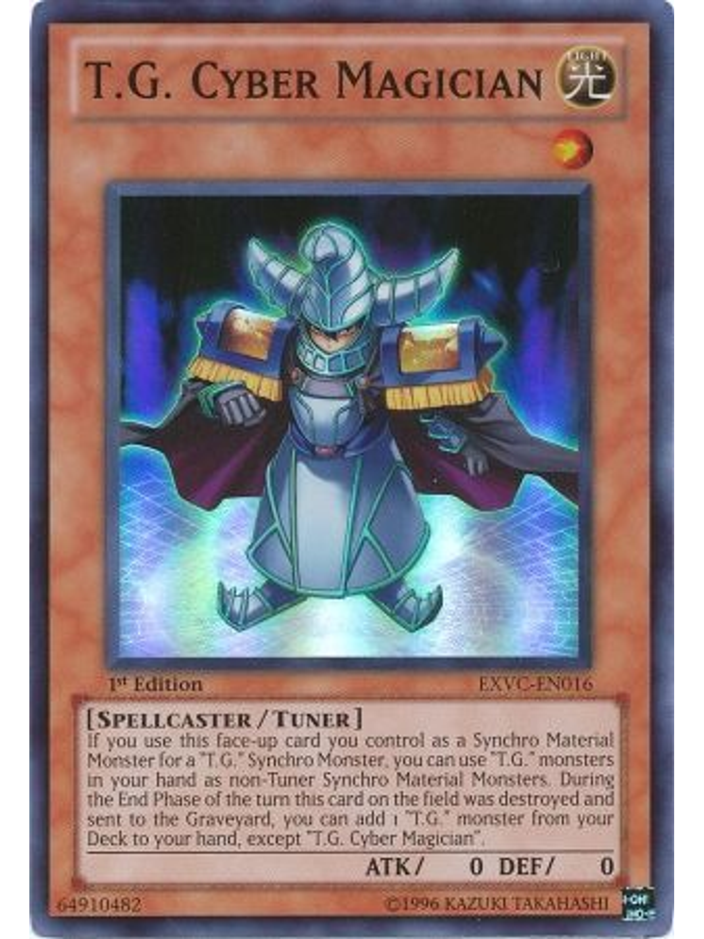 T.G. Cyber Magician - EXVC-EN016 - Super Rare 1st Edition 1