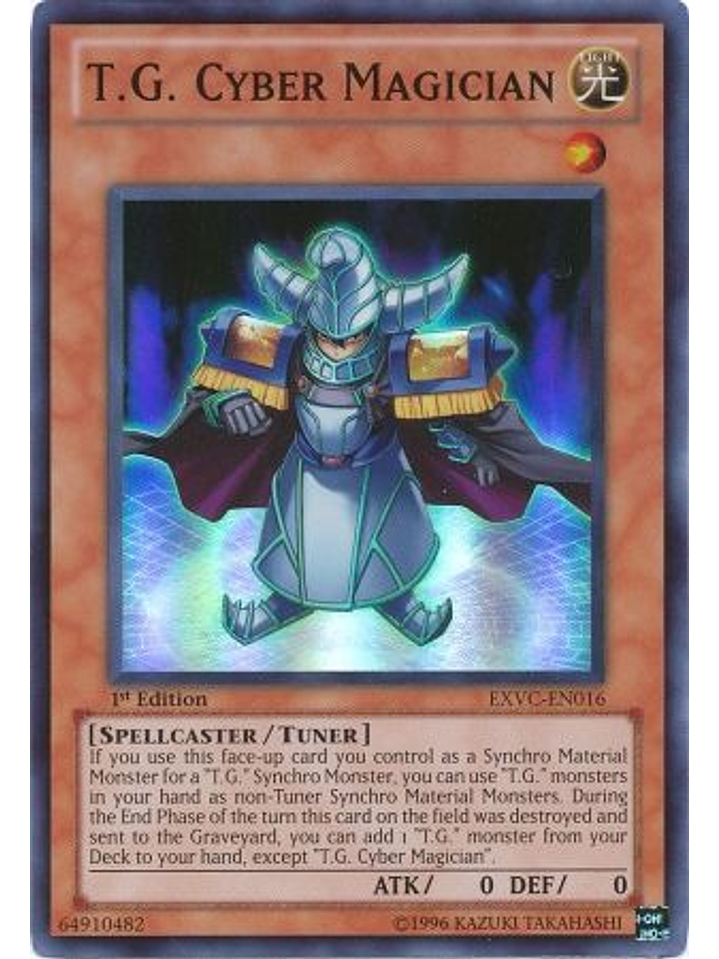 T.G. Cyber Magician - EXVC-EN016 - Super Rare 1st Edition 1