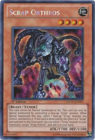 Scrap Orthros - EXVC-EN097 - Secret Rare 1st Edition