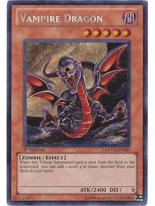 Vampire Dragon - EXVC-EN081 - Secret Rare 1st Edition