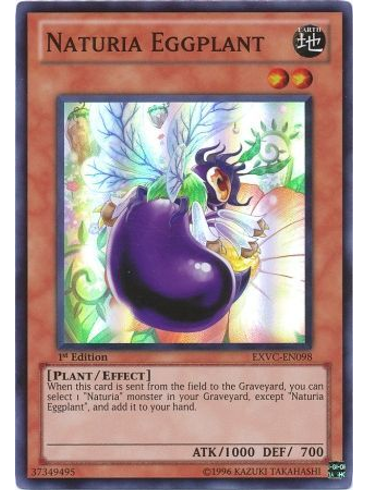 Naturia Eggplant - EXVC-EN098 - Super Rare 1st Edition 1