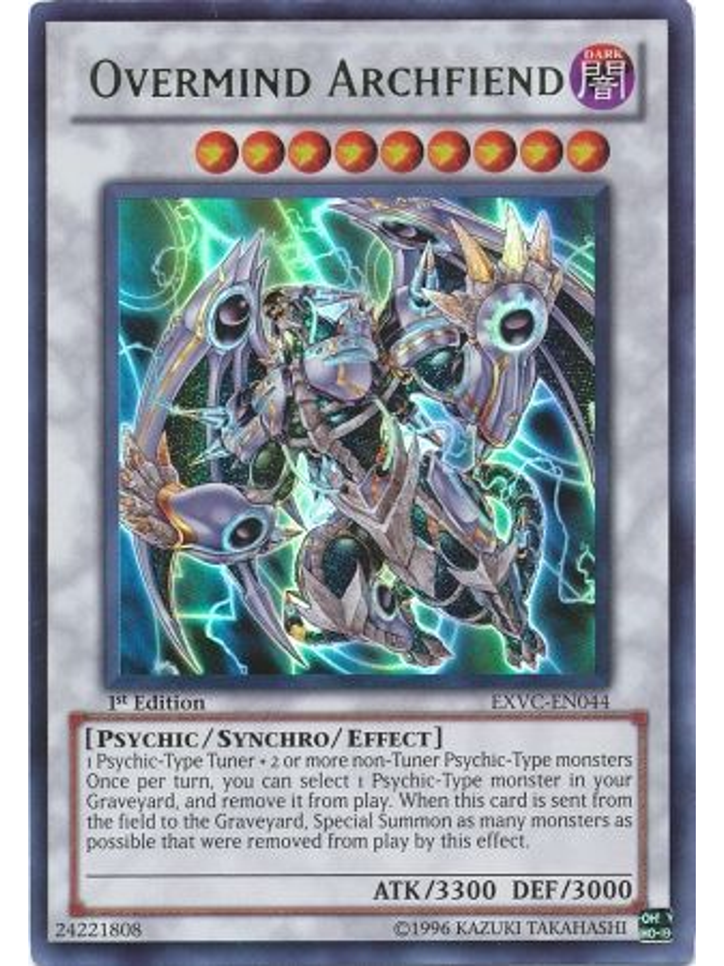 Overmind Archfiend - EXVC-EN044 - Ultra Rare 1st Edition 1