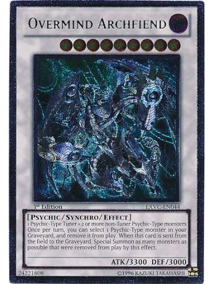 Overmind Archfiend - EXVC-EN044 1st Edition - Ultimate Rare 1