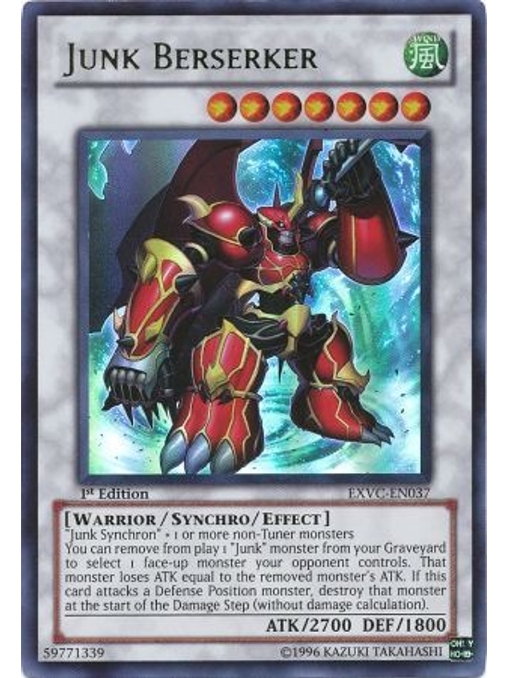 Junk Berserker - EXVC-EN037 - Ultra Rare 1st Edition 1