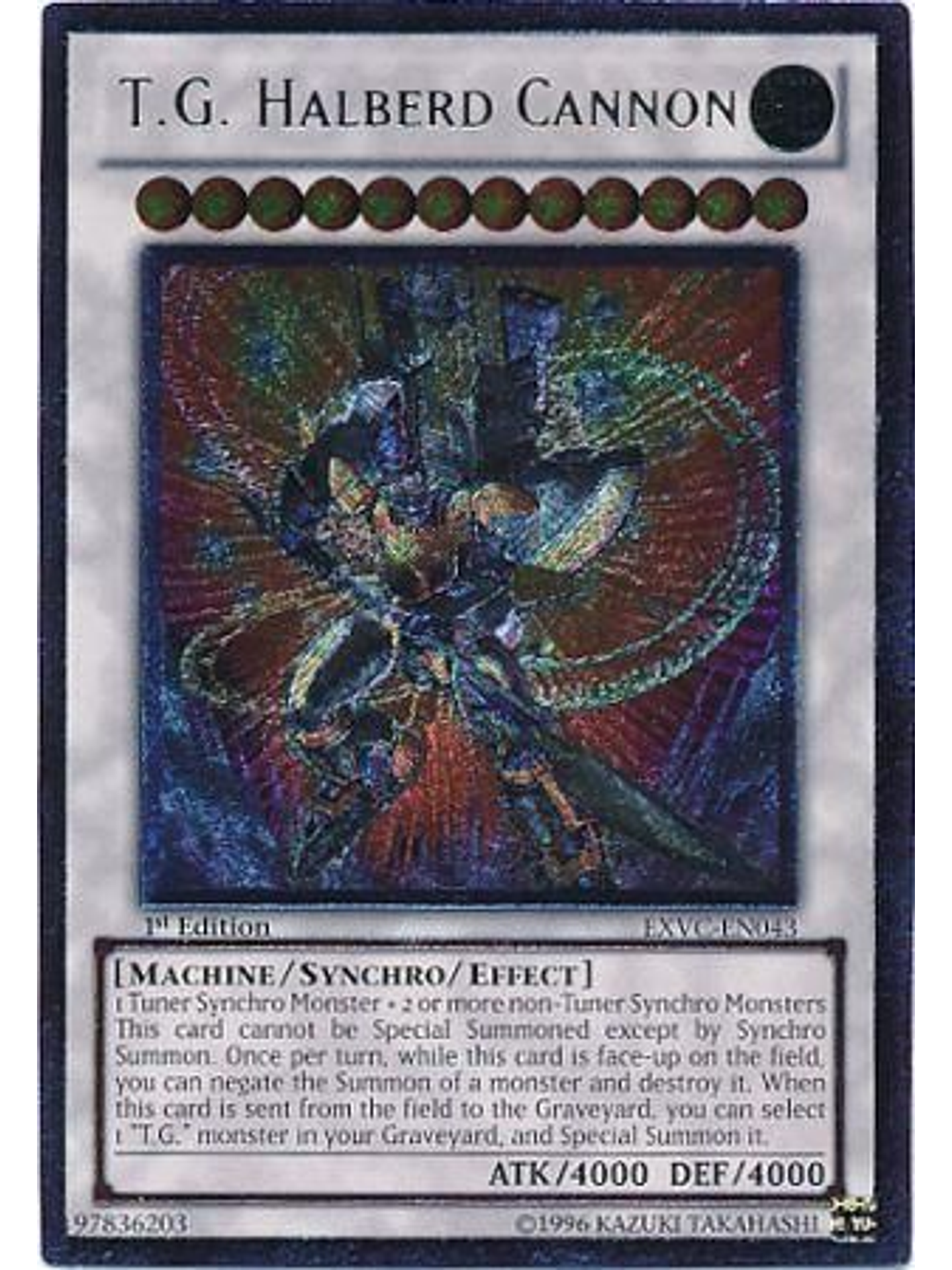 T.G. Halberd Cannon - EXVC-EN043 1st Edition - Ultimate Rare 1