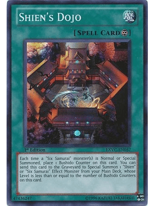 Shien's Dojo - EXVC-EN057 - Super Rare 1st Edition