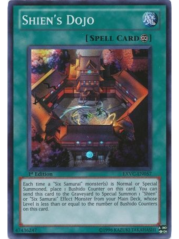 Shien's Dojo - EXVC-EN057 - Super Rare 1st Edition 1