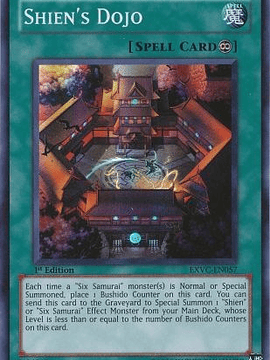 Shien's Dojo - EXVC-EN057 - Super Rare 1st Edition