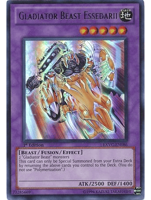 Gladiator Beast Essedarii - EXVC-EN086 - Ultra Rare 1st Edition
