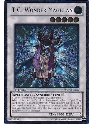 T.G. Wonder Magician - EXVC-EN040 1st Edition - Ultimate Rare