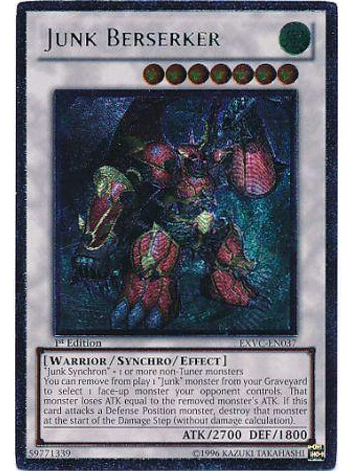 Junk Berserker - EXVC-EN037 1st Edition - Ultimate Rare 1