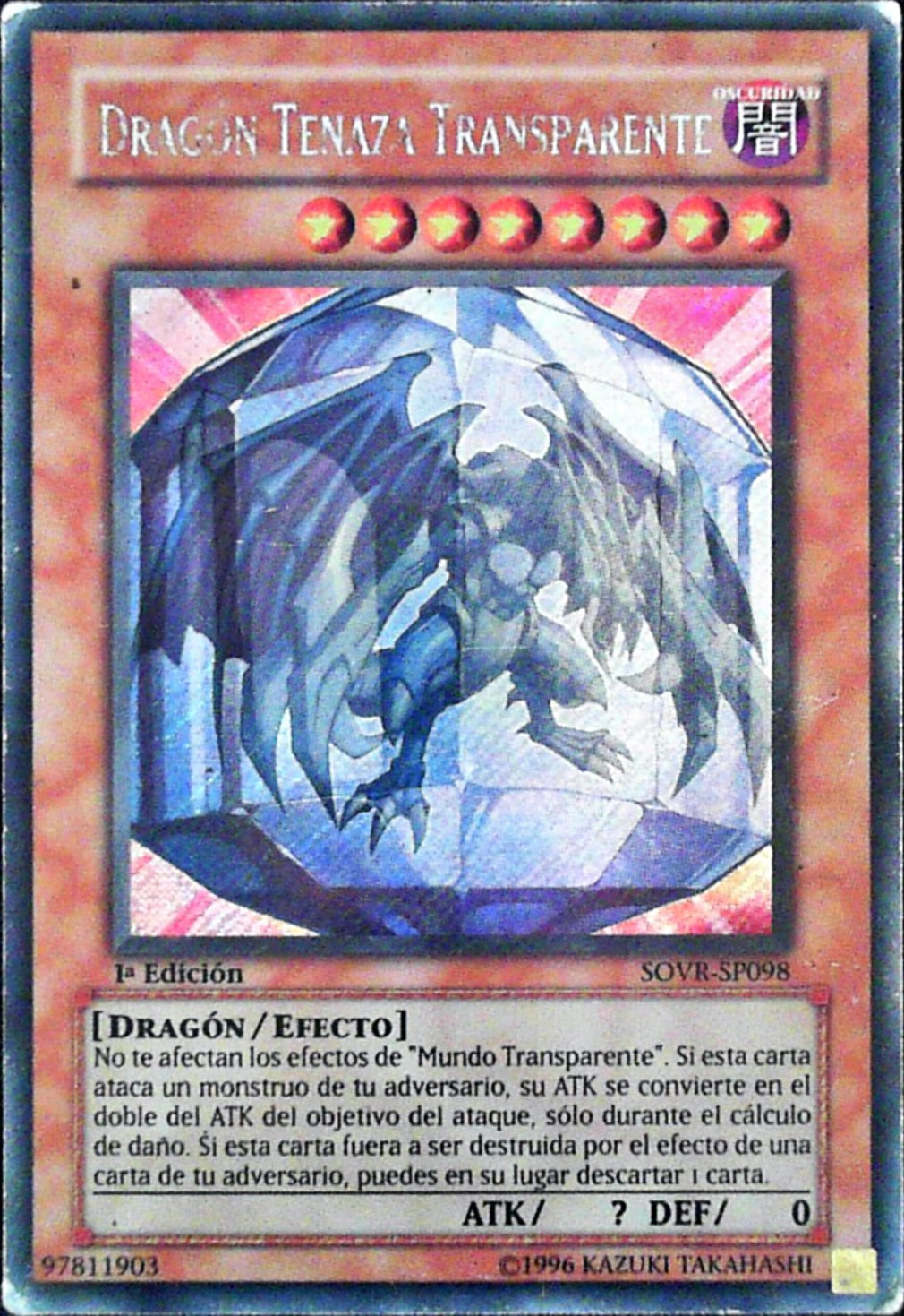 Clear Vice Dragon - SOVR-EN098 - Secret Rare 1st Edition