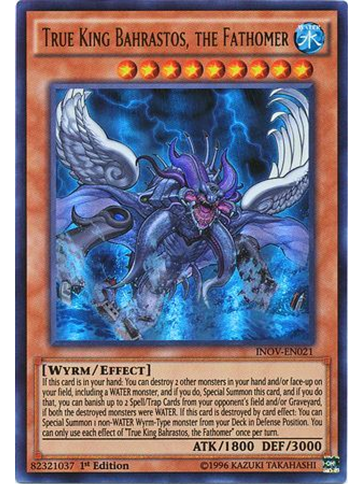 True King Bahrastos, the Fathomer - INOV-EN021 - Ultra Rare 1st Edition 1