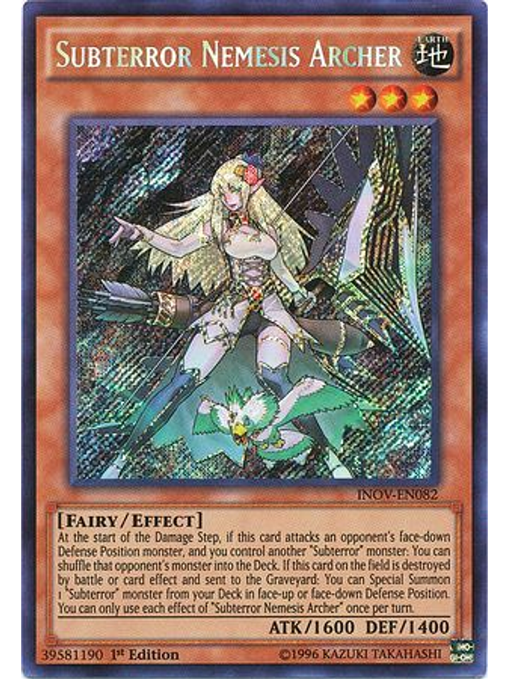 Subterror Nemesis Archer - INOV-EN082 - Secret Rare 1st Edition 1