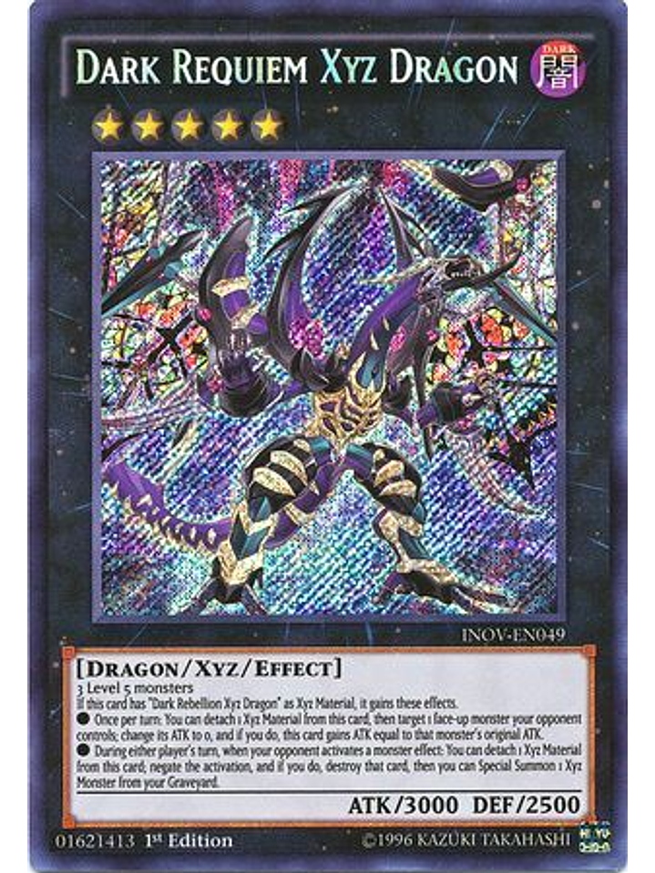 Dark Requiem Xyz Dragon - INOV-EN049 - Secret Rare 1st Edition 1