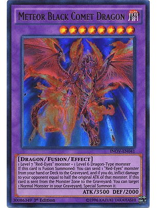 Meteor Black Comet Dragon - INOV-EN041 - Ultra Rare 1st Edition