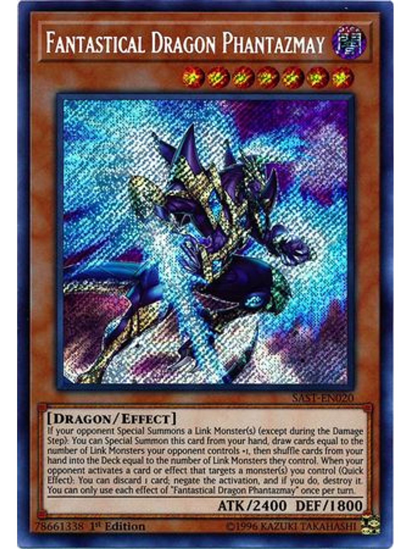 Fantastical Dragon Phantazmay - SAST-EN020 - Secret Rare 1st Edition 1