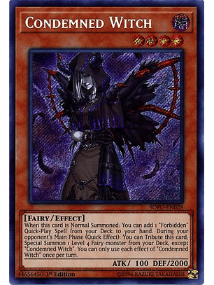 Condemned Witch - SOFU-EN028 - Secret Rare 1st Edition