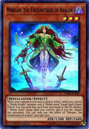 Morgan, the Enchantress of Avalon - SOFU-EN089 - Ultra Rare 1st Edition