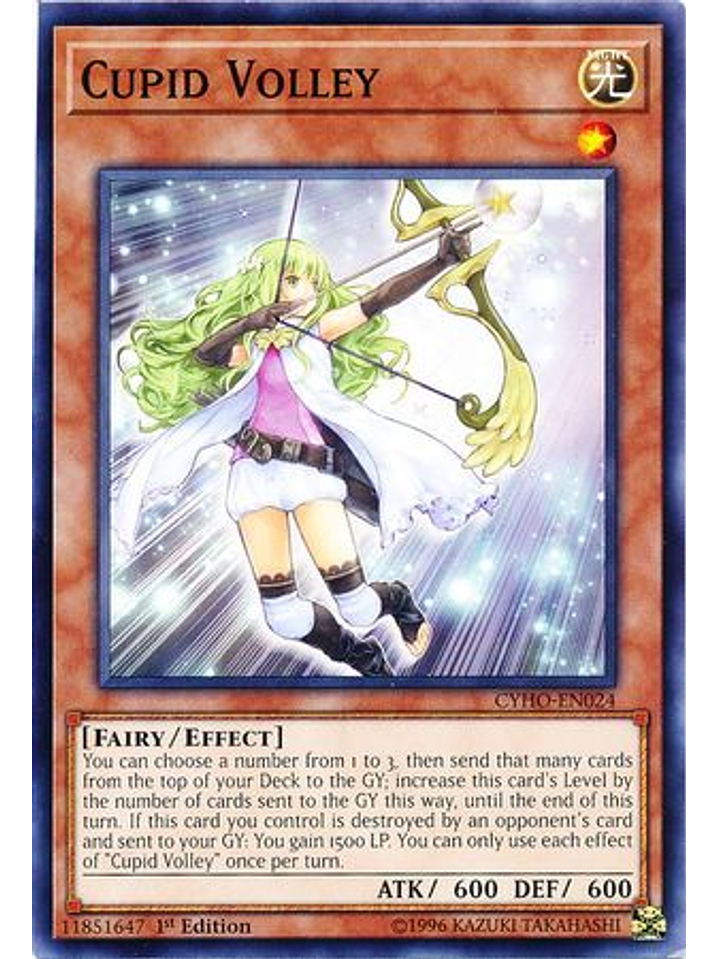 Cupid Volley - CYHO-EN024 - Common 1st Edition 1