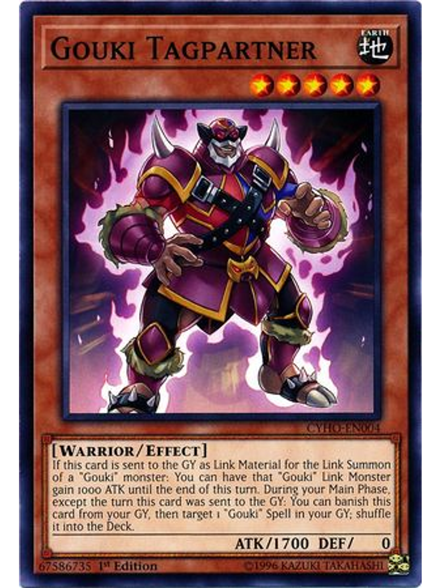 Gouki Tagpartner - CYHO-EN004 - Common 1st Edition 1