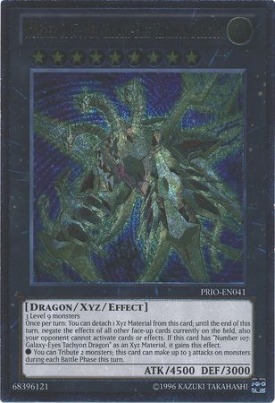 Number C107: Neo Galaxy-Eyes Tachyon Dragon - PRIO-EN041 Unlimited - Ultimate Rare