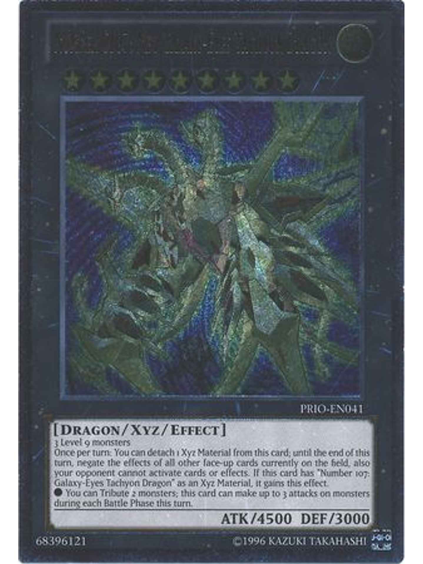 Number C107: Neo Galaxy-Eyes Tachyon Dragon - PRIO-EN041 Unlimited - Ultimate Rare 1