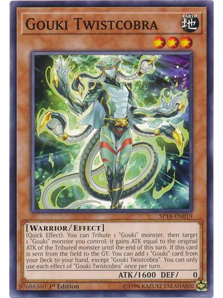 Gouki Twistcobra - SP18-EN019 - Common 1st Edition 1