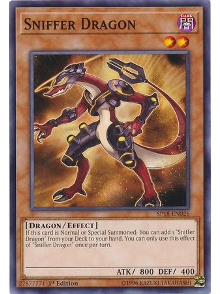Sniffer Dragon - SP18-EN026 - Common 1st Edition 1