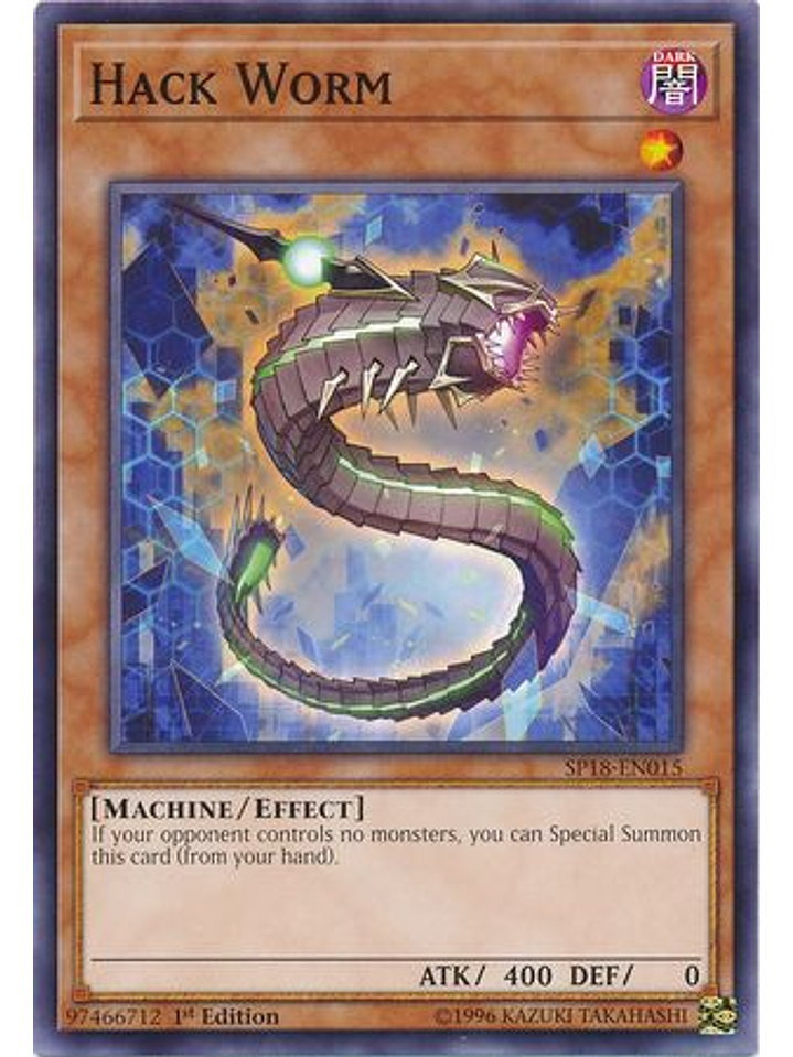 Hack Worm - SP18-EN015 - Common 1st Edition 1