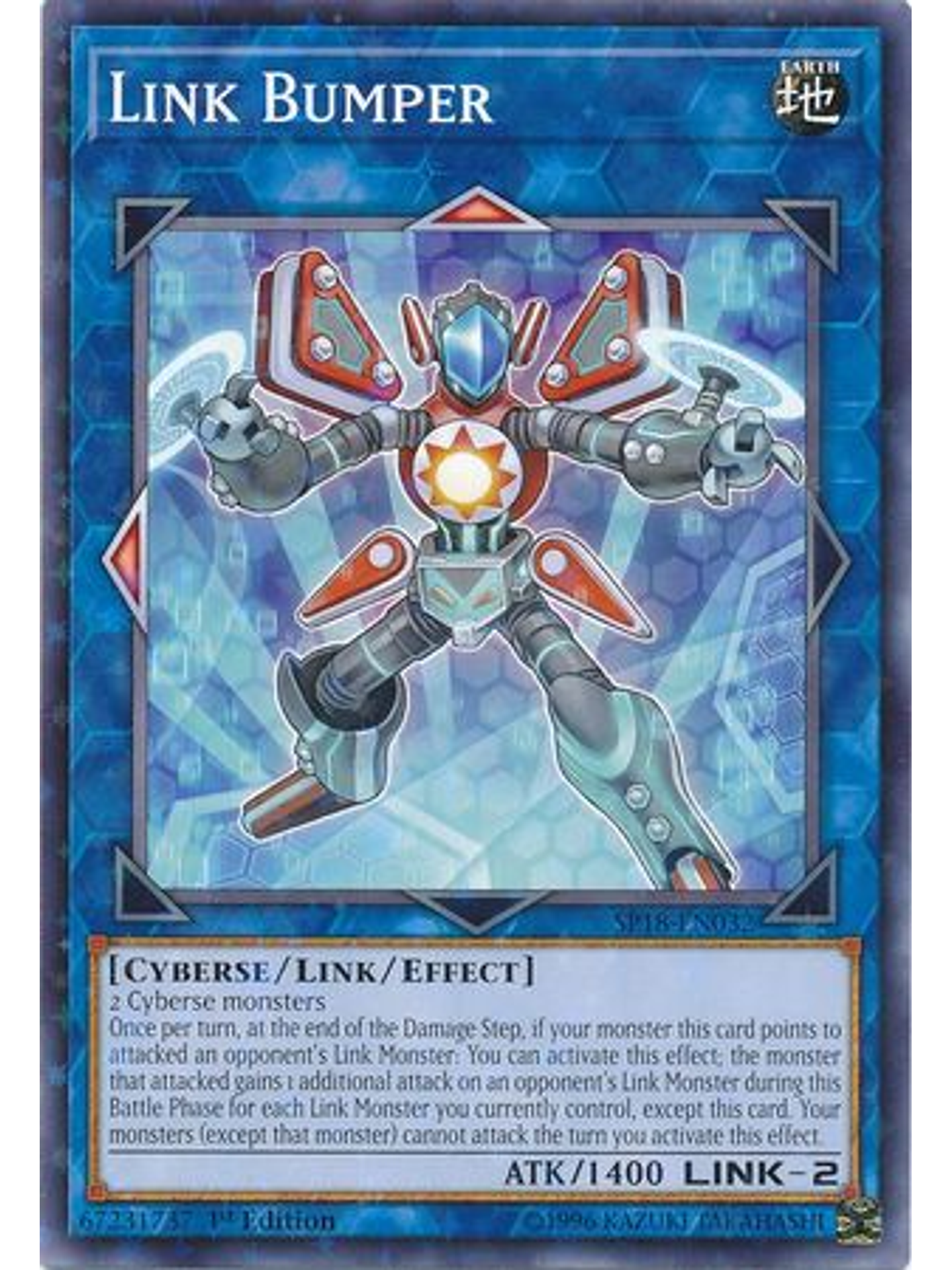 Link Bumper - SP18-EN032 - Starfoil Rare 1st Edition 1