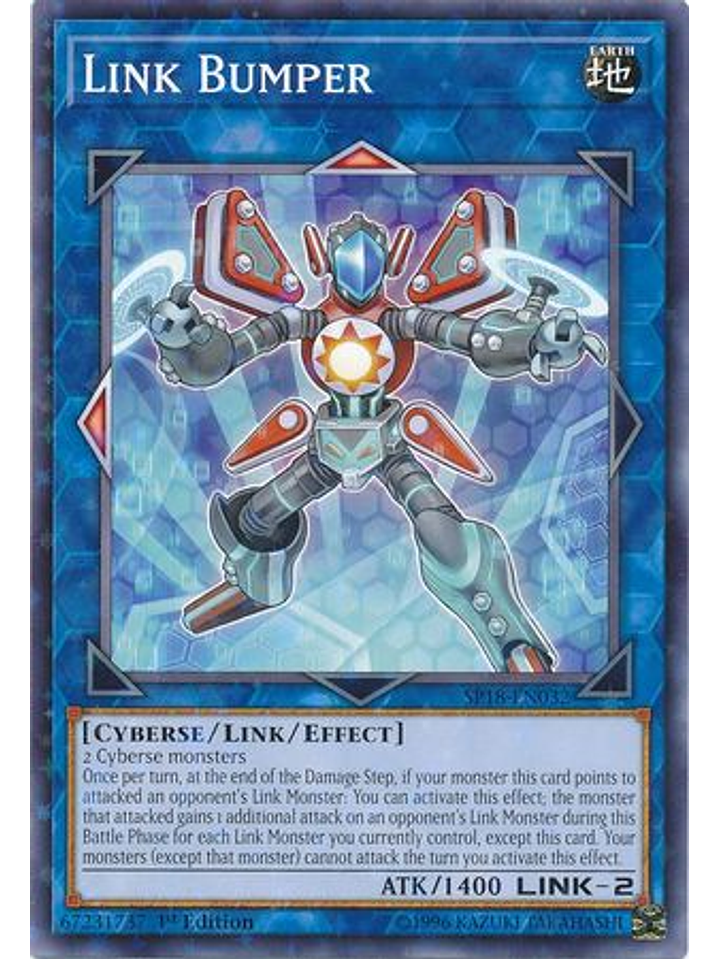Link Bumper - SP18-EN032 - Starfoil Rare 1st Edition 1