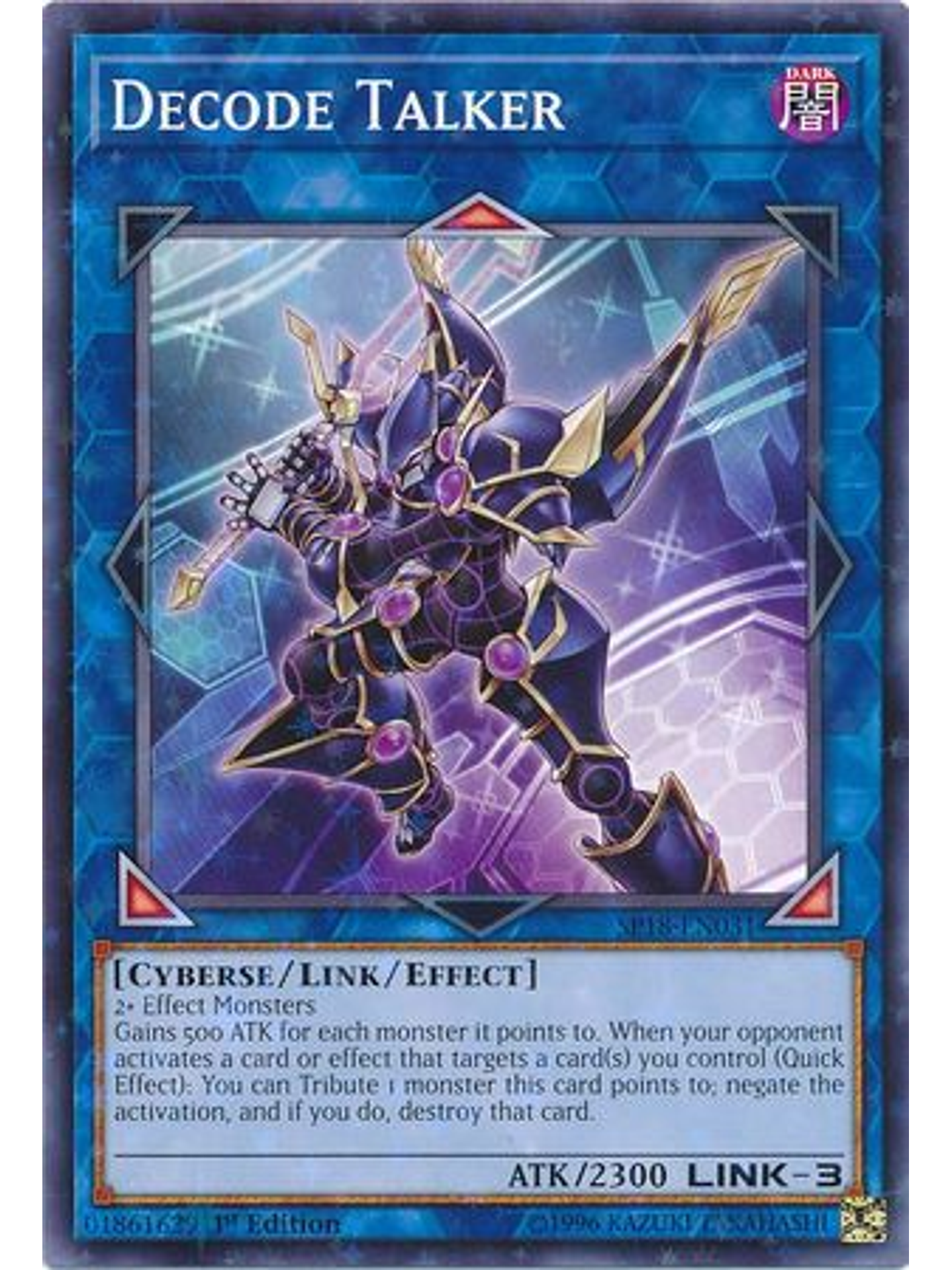 Decode Talker - SP18-EN031 - Starfoil Rare 1st Edition 1