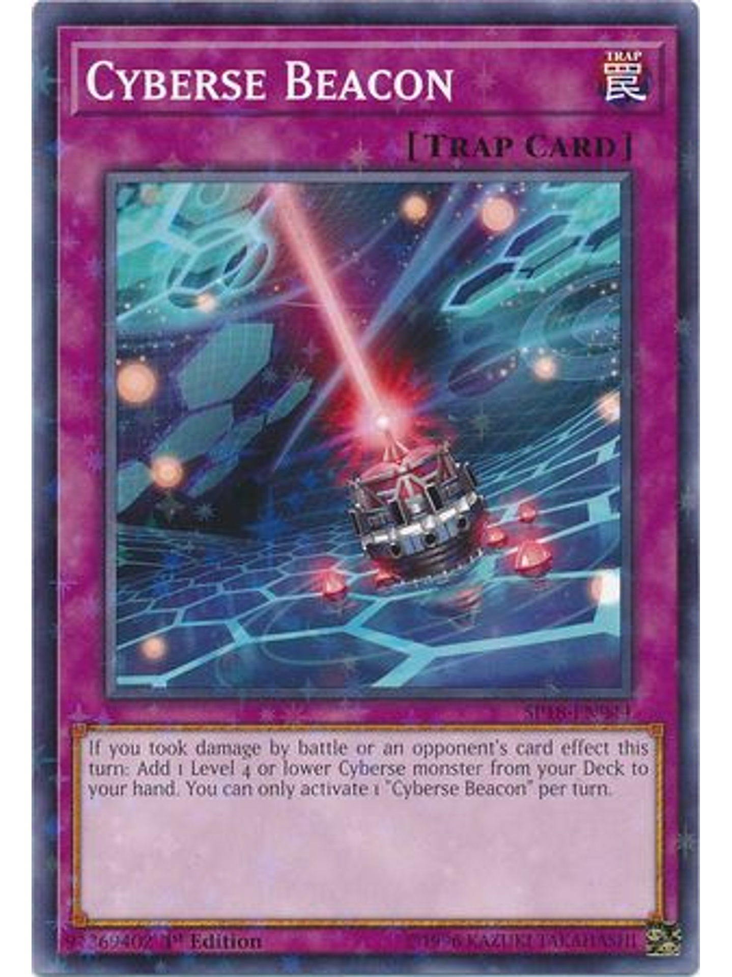 Cyberse Beacon - SP18-EN044 - Starfoil Rare 1st Edition 1