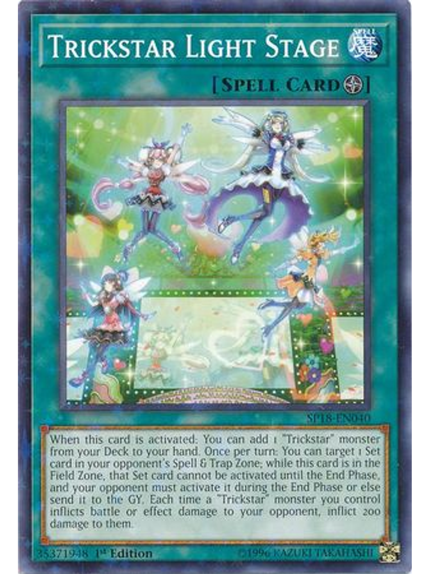 Trickstar Light Stage - SP18-EN040 - Starfoil Rare 1st Edition 1