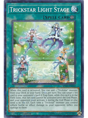 Trickstar Light Stage - SP18-EN040 - Starfoil Rare 1st Edition