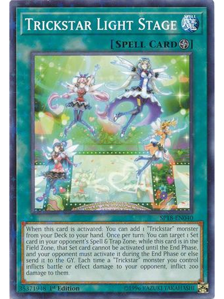 Trickstar Light Stage - SP18-EN040 - Starfoil Rare 1st Edition 1