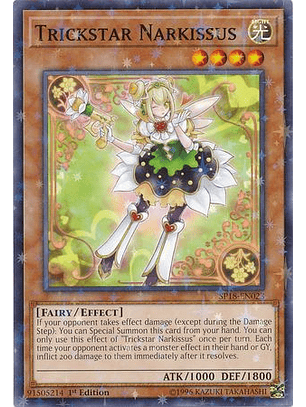 Trickstar Narkissus - SP18-EN023 - Starfoil Rare 1st Edition