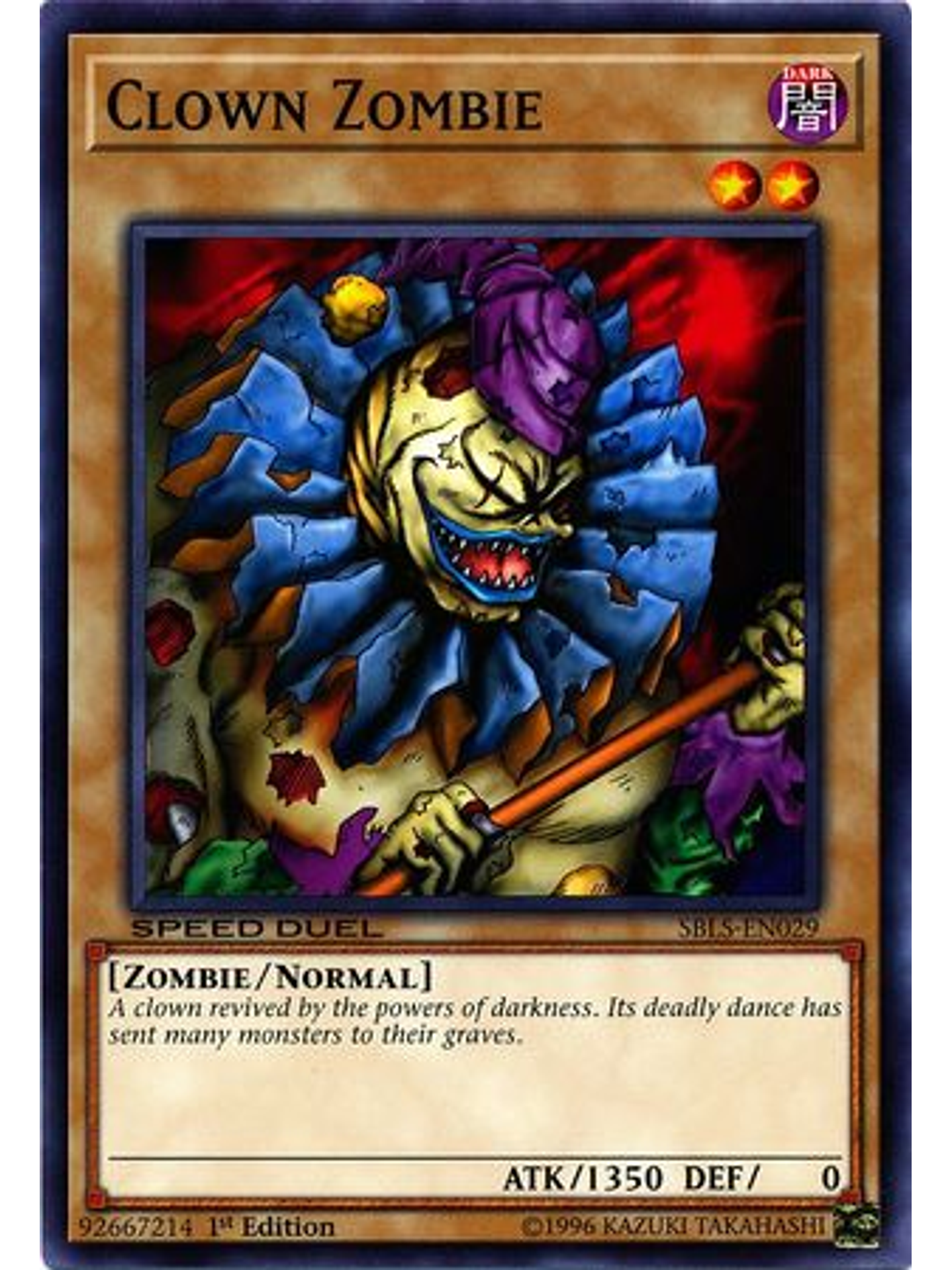 Clown Zombie - SBLS-EN029 - Common 1st Edition 1